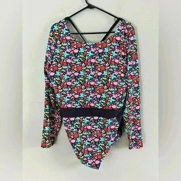 Body Glove Indigo Vivid Field Long Arm One Piece Wave Paddle Swimsuit size 3X - Picture 4 of 14